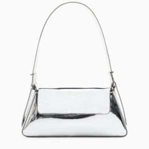 Silver Metallic Shoulder Bag